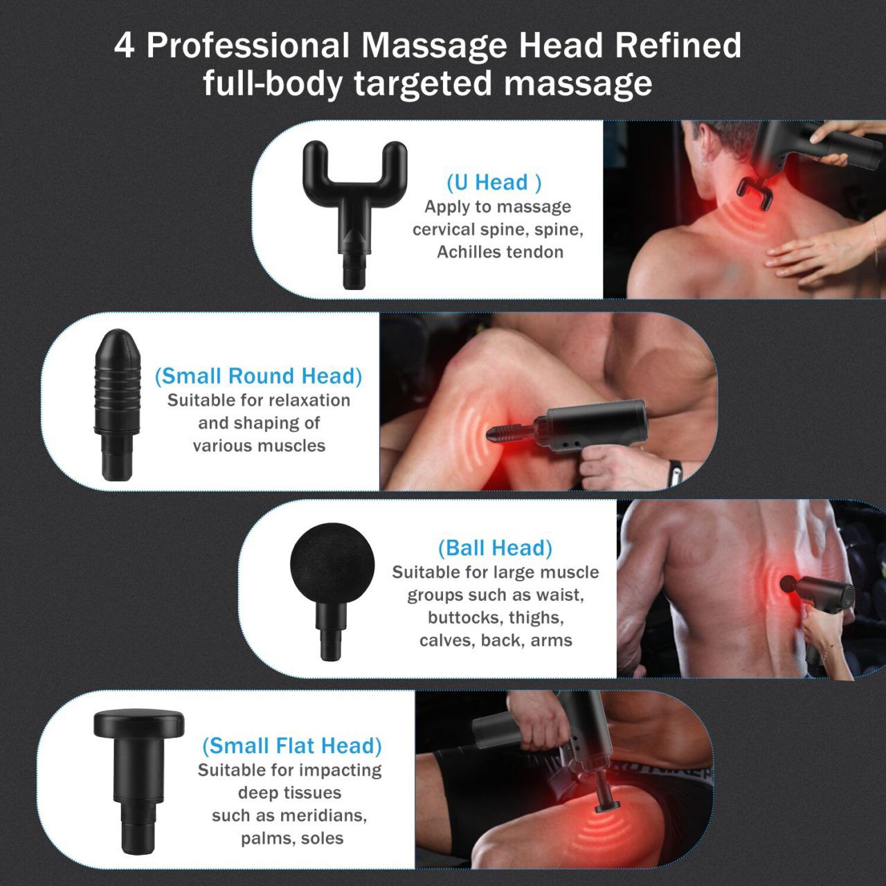 Smart Massage Gun | Instant Muscle Relief | Rechargeable & Portable - Image 4