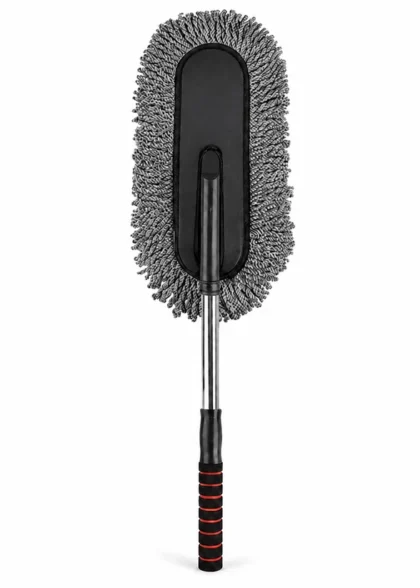 Extendable Car Duster, Microfiber Car Cleaning Mop for Exterior Interior, Telescoping Long Handle Duster for Car Truck SUV (15 to 41 Inch)